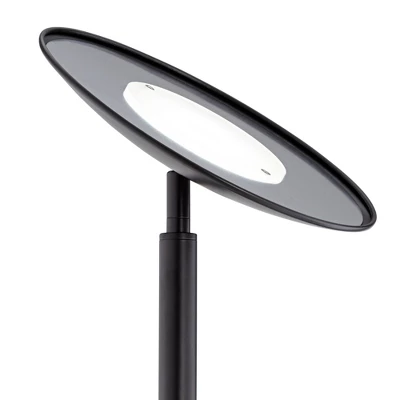 360 Lighting Modern Floor Lamp With Reading Light LED 71.5" Tall Decker Black Metal Acrylic Diffuser For Living Room Reading Office - Image 2