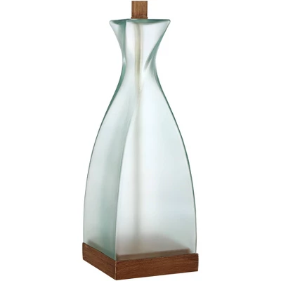 360 Lighting Ryan Modern Coastal Table Lamps 28 1/2" Tall Set Of 2 Blue Glass White Drum Shade For Bedroom Living Room Bedside Nightstand Office House - Image 4