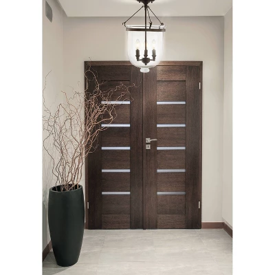 14.5" LED Metal/Glass Semi-Flush Mount Oil Rubbed Bronze - Jonathan Y - Image 4