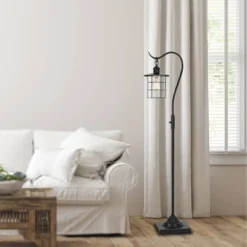 59.5" Silverton Floor Lamp (Includes Light Bulb) Dark Bronze - Cal Lighting