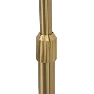 FC Design Modern Standing Adjustable Floor Lamp With Metal Dome Shade And Black Marble Base In Brass Gold Finish - Brass Gold - Image 8