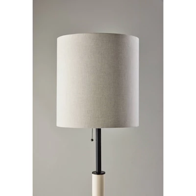 Vanessa Floor Lamp With Textured Ceramic - Adesso - Image 2