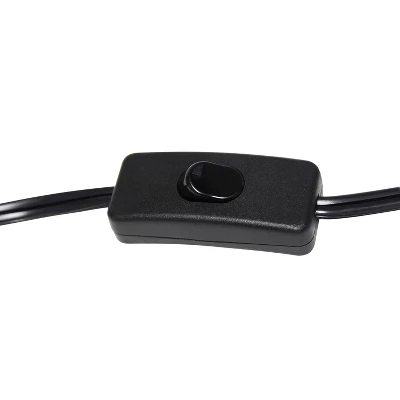 Tilting Arm Table Lamp Black - Elegant Designs - Image 7