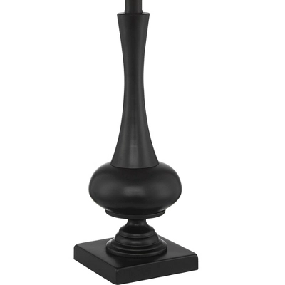 Franklin Iron Works Ross Rustic Farmhouse Table Lamps 27" Tall Set Of 2 Bronze With USB Charging Port Faux Leather Drum Shade For Living Room Desk - Image 7