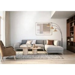 Braxton 3 Arm Arc Lamp Dark Bronze - Adesso