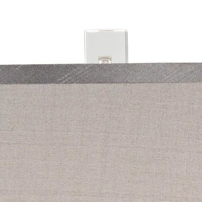 Vienna Full Spectrum Traditional Table Lamp With USB Charging Port 25" High Crystal Gray Shade Living Room Desk Bedroom House Bedside - Image 2