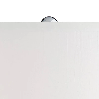 Possini Euro Design Modern Table Lamp With USB Charging Port And Nightlight LED 25" High Blue Art Glass White Shade For Bedroom Desk (Color May Vary) - Image 2