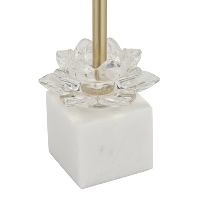 360 Lighting Phoebe Modern Buffet Table Lamps 28 1/2" Tall Set Of 2 Gold Metal White Drum Shade For Bedroom Living Room Bedside Nightstand Office Kids - Image 5