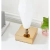 Glass Table Lamp With Square Shade Gold - Olivia & May