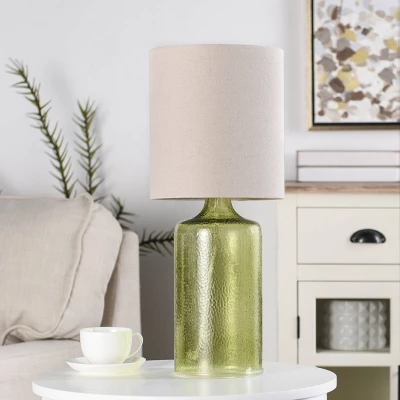 Seeded Glass Table Lamp Meadow Green Finish - StyleCraft - Image 5