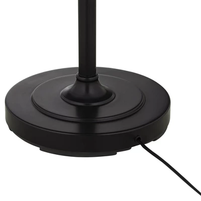 Uttermost Modern Industrial Floor Lamp 73 1/2" Tall Matte Black 3-Light Marbleized Glass Drop Shade For Living Room Reading Family Bedroom Office Home - Image 5