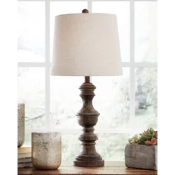 Set Of 2 Magaly Poly Table Lamps Brown - Signature Design By Ashley