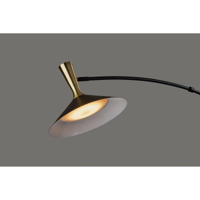 Bradley Arc Lamp With Smart Switch Black (Includes LED Light Bulb) - Adesso - Image 4