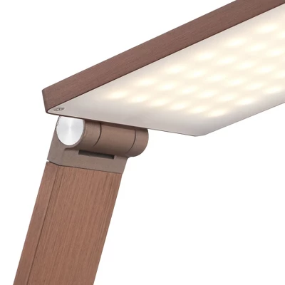 Possini Euro Design Bentley Modern Desk Lamp 21" High French Bronze Aluminum Metal LED Touch On Off Adjustable Head For Bedroom Living Room Office - Image 2