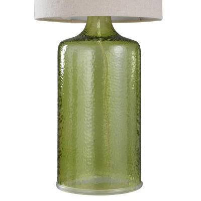 Seeded Glass Table Lamp Meadow Green Finish - StyleCraft - Image 2
