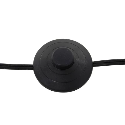 Fabric Floor Lamp With Drum Shade Blue - Olivia & May - Image 6