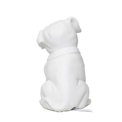Porcelain Puppy Dog Shaped Table Lamp White - Elegant Designs - Image 4