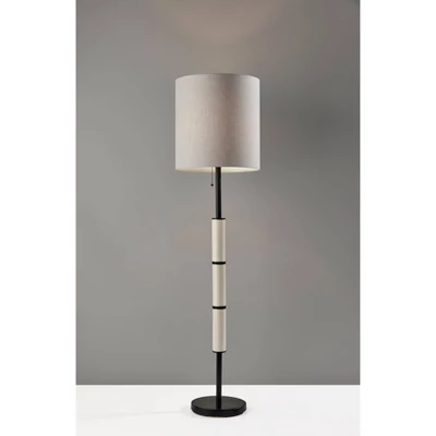 Vanessa Floor Lamp With Textured Ceramic - Adesso - Image 5