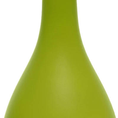 18.11" Traditional Standard Ceramic Dewdrop Table Desk Lamp With Matching Fabric Shade Green - Creekwood Home