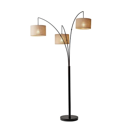 74" 3-way Trinity Arc Lamp Brown - Adesso