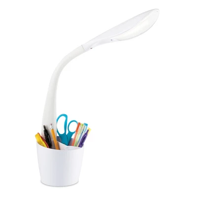 14" Craft Space Organizer Desk Lamp White (Includes LED Light Bulb) - OttLite