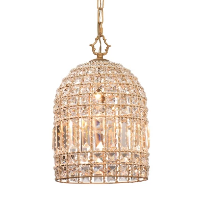 Crystal Pendant Chandelier Gold - Splendor Home - Image 3