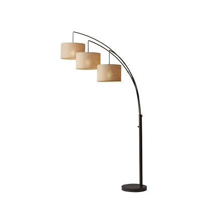 74" 3-way Trinity Arc Lamp Brown - Adesso - Image 2