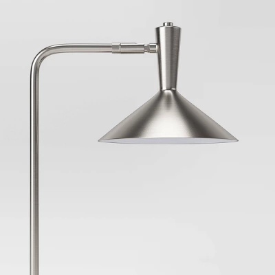 LED Wireless Charging Task Lamp With USB Nickel (Includes LED Light Bulb) - Threshold™ - Image 3