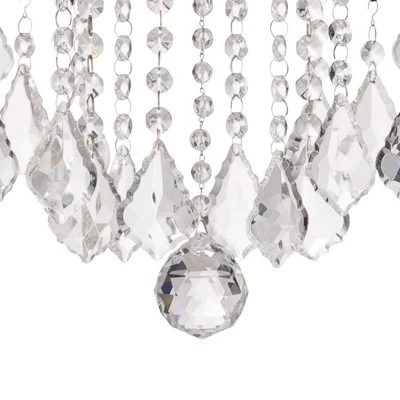 Vienna Full Spectrum DeMallo Dark Bronze Chandelier 26" Wide French Scroll Arm Clear Crystal 6-Light Fixture For Dining Room Home Foyer Kitchen Island - Image 4