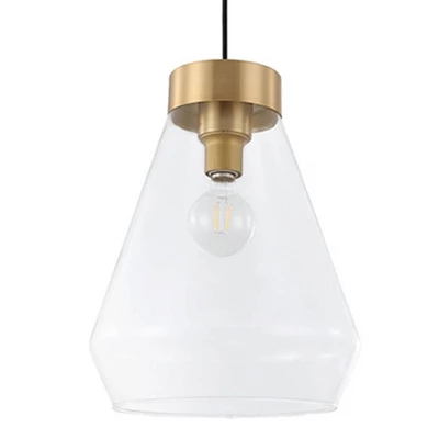 1-Light Montey Globe Pendant With Shade Brushed Gold - EGLO