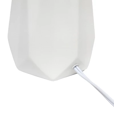 Ceramic Prism Table Lamp Off-White - Simple Designs - Image 6