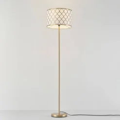 65" Novogratz X Globe Kinsley Matte Brass Floor Lamp - Globe Electric