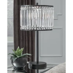Gracella Metal Table Lamp Black - Signature Design By Ashley