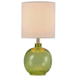 Glass Table Lamp Green - StyleCraft