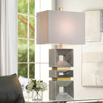 Contemporary Table Lamp Palladium Silver Finish - StyleCraft - Image 5