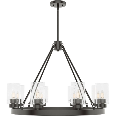 8-Light Hartland Chandelier Noble Bronze - Hunter Fan - Image 3