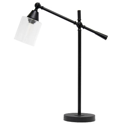 Tilting Arm Table Lamp Black - Elegant Designs - Image 3