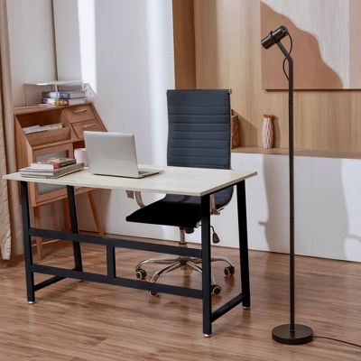 58" MRDK By Globe Series.01 LED Floor Lamp With Matte Black Shade (Includes LED Light Bulb) - Globe Electric