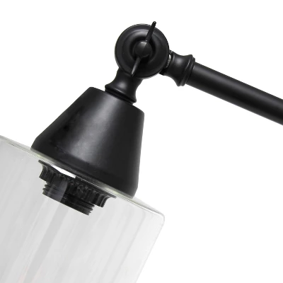 Tilting Arm Table Lamp Black - Elegant Designs - Image 2