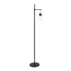 Beacon Floor Lamp With Glass Shade Black - Lalia Home