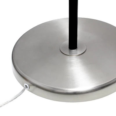 Swivel Floor Lamp With Inner Dome Shade Brushed Nickel - Lalia Home - Image 8