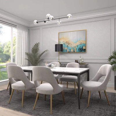 Metal Buffet Lamp With Drum Shade Black - Olivia & May - Image 17