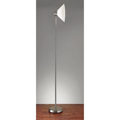 Swivel Torchiere Brushed Steel - Adesso - Image 5