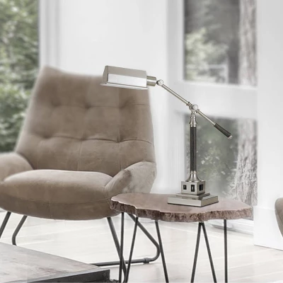 36" Angelton Desk Lamp Brushed Steel - Cal Lighting - Image 2