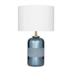 Modern Ceramic Table Lamp Blue - Olivia & May