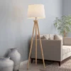 Tripod Floor Lamp (Includes LED Light Bulb) - Modern Wood