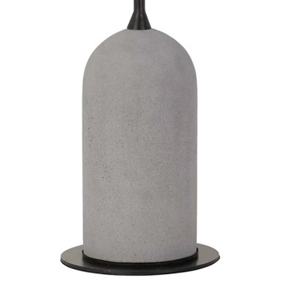 38" Metal Johnstone Arm Desk Lamp With Cement Base Black - Cal Lighting - Image 2