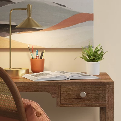 LED Wireless Charging Task Lamp With USB Brass (Includes LED Light Bulb) - Threshold™ - Image 2