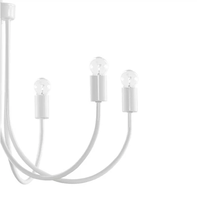 Ellie 6-Light Chandelier White - 510 Design - Image 6