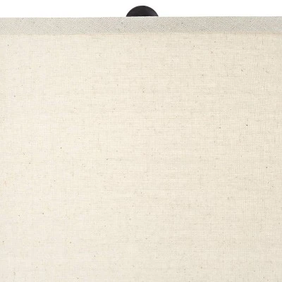 Regency Hill Blakely Modern Table Lamps Set Of 2 With Square Risers 26" High Bronze USB Charging Ports Touch On Off Oatmeal Shade For Bedroom Desk